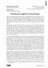 Research paper thumbnail of Introduction: English in Central Europe