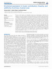 Research paper thumbnail of Emotional expression in music: contribution, linearity, and additivity of primary musical cues