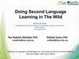 Research paper thumbnail of Doing second language learning in the wild
