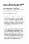 Research paper thumbnail of Paraontology: Oskar Becker's Philosophy of Race and the Ironies of Ahistorical Phenomenology