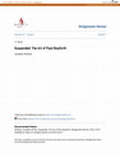 Research paper thumbnail of Suspended: The Art of Paul Stopforth