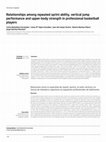 Research paper thumbnail of Relationships among repeated sprint ability, vertical jump performance and upper-body strength in professional basketball