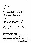 PDF) Table of Superdeformed Nuclear Bands and Fission Isomers