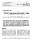 Research paper thumbnail of Beyond arms investment: Interrogating the silent drivers of protracted chieftaincy conflicts in Ghana