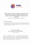 Research paper thumbnail of Effect of agitation mode (mechanical, ultrasound and microwave) on uranium sorption using amine- and dithizone-functionalized magnetic chitosan hybrid materials
