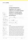 Research paper thumbnail of Comprometimento de tempo e aspecto no envelhecimento saudável: considerações teóricas e metodológicas preliminares