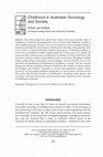 Research paper thumbnail of Childhood in Australian sociology and society