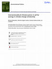 Research paper thumbnail of Intersectionality & Climate Justice: A call for synergy in climate change scholarship