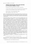 Research paper thumbnail of Statistical Characterization of the Energy Spectrum in 1D Disordered Multilayer Systems