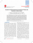 Research paper thumbnail of Insulator-to-Semiconductor-to-Conductor Phase-Like Transition of DNA Chains