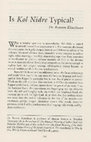 Research paper thumbnail of Reuven Kimelman, “Is Kol Nidre Typical?” in Lawrence A. Hoffman, ed., All These Vows (Kol Nidre) Prayers of Awe (Woodstock, Vermont: Jewish Lights Publishing, 2011), 168-173