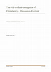 Research paper thumbnail of The inevitable emergence of Christianity - Discussion content