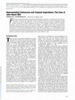 Research paper thumbnail of Representative Democracy and Colonial Inspirations: The Case of John Stuart Mill