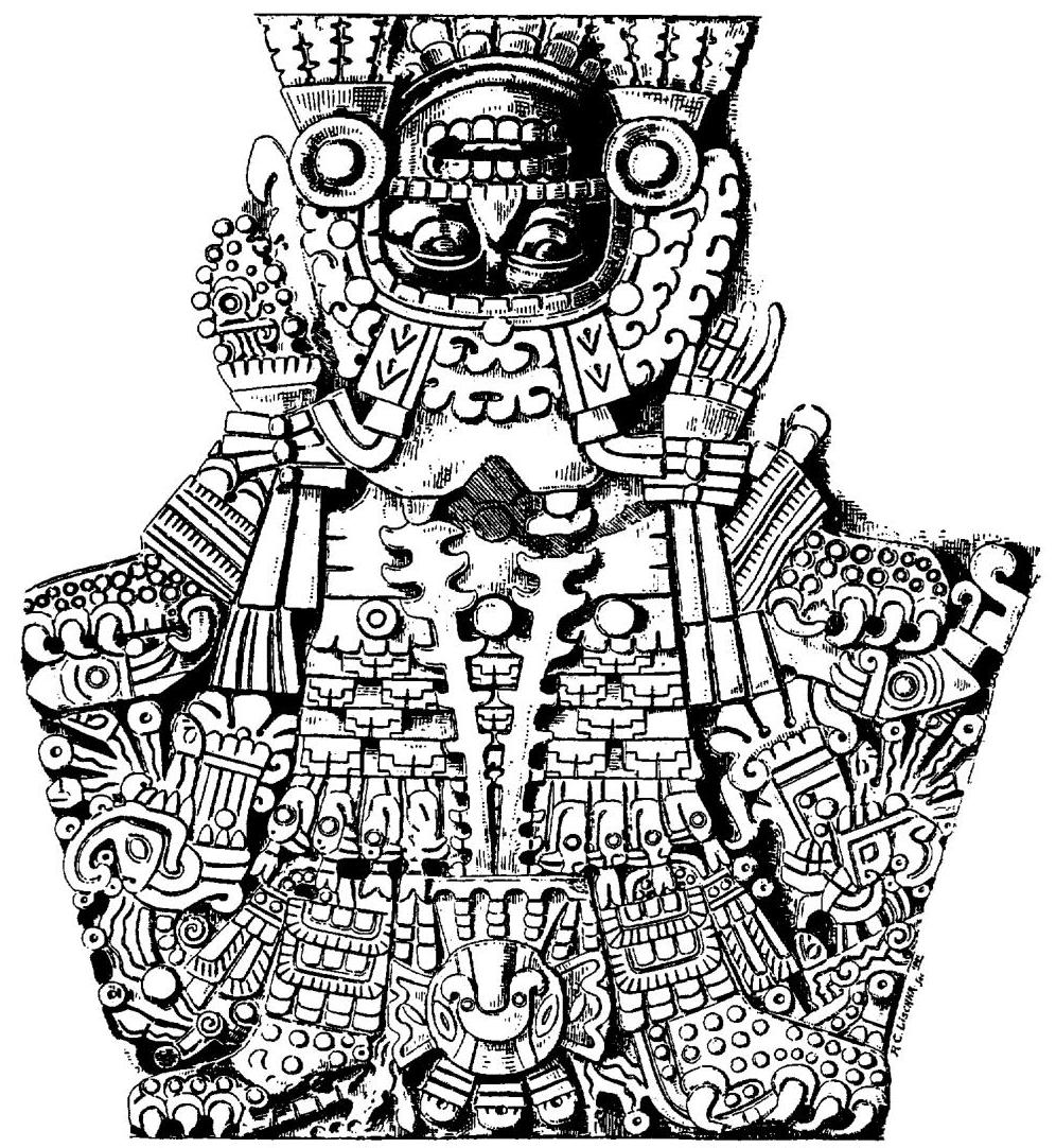 The Face of the Calendar Stone: A New Interpretation – Maya Decipherment, image size:996x1082