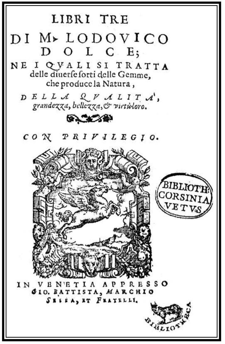 PDF) Italian gemology during the Renaissance: A step toward modern  mineralogy INTRODUCTION, image size:718x1100