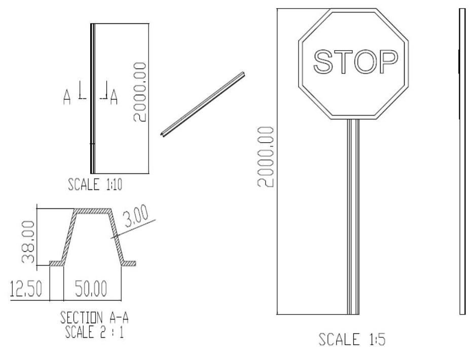 Sectioned Sign (PDF) Wind Induced Vibration Analysis of Hat Sectioned Highway Sign ...
